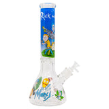Rick N Morty War 14 Inches Glass Bong
