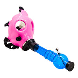 Pink Glow In Dark Gas Mask Bong