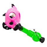 Pink Glow In Dark Gas Mask Bong