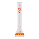 Orange Karma Series 9mm Thick Beaker 18 Inches Bong By Soul Glass