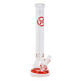 Red Karma Series 9mm Thick Beaker 18 Inches Bong By Soul Glass