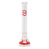 Red Karma Series 9mm Thick Beaker 18 Inches Bong By Soul Glass