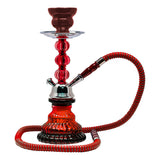 Red Pyramid Glass Hookah 12 Inches