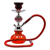 Red Pumpkin Glass Hookah 11 Inches