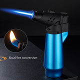 Butane Torch Lighter Refillable Adjustable Flame Lighter Kitchen Cooking Torch BBQ Ignition Picnic Tool Windproof Lighter