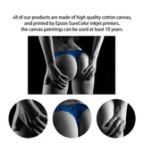 Canvas Prints Nude Woman Wine Glass Painting Black White Sexy Girl Posters Wall Art Modern Pictures for Living Room Home Decor