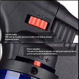 Butane Torch Lighter Refillable Adjustable Flame Lighter Kitchen Cooking Torch BBQ Ignition Picnic Tool Windproof Lighter