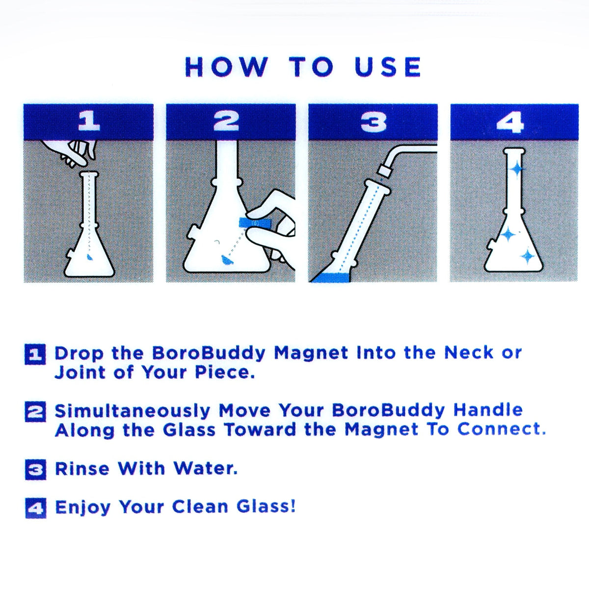 BoroBuddy Magnetic Glass Bong Cleaner