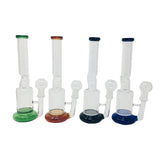 Straight Amber Honey Comb Glass Bong