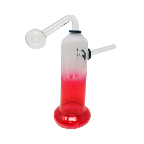Red Frosty Oil Bong 6 Inches