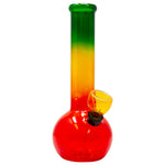 RASTA COLORED GLASS BONG
