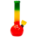 RASTA COLORED GLASS BONG