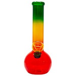 RASTA COLORED GLASS BONG