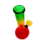 RASTA COLORED GLASS BONG
