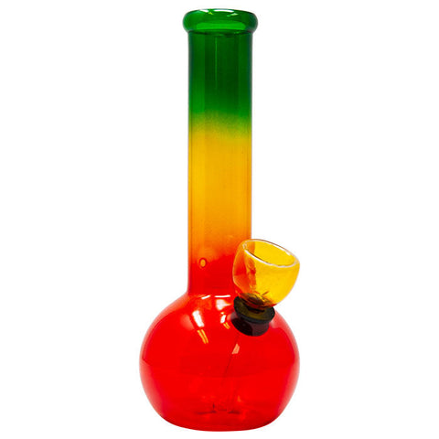 RASTA COLORED GLASS BONG
