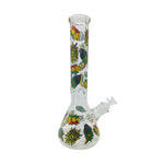 Rasta Toke 9mm Thick Glass Bong 14"