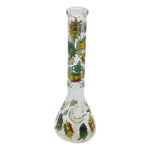 Rasta Toke 9mm Thick Glass Bong 14"