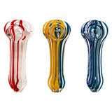 Multi Color Inside Out Glass Smoking Pipe 3 Inches