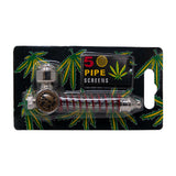 Light Up Skull Metal Pipe 4 Inches