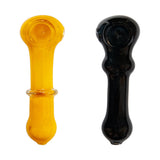 Rope Design Frit Work Colored Glass Pipe 4 Inches