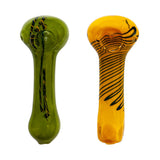 Multi Color Inside Out Frit work Glass Pipe 4 Inches