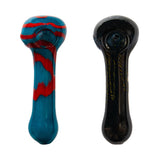 Multi Color Inside Out Frit work Glass Pipe 4 Inches