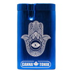 Blue Hamsa Aluminium Dugout 3 Inches