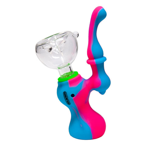 Cannatonik Blue Mini Silicone Bubbler