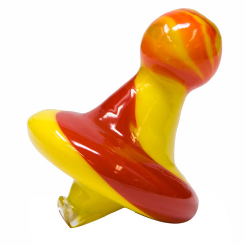 Yellow and Red Glass Carb Cap