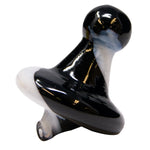 Black And White Glass Carb Cap