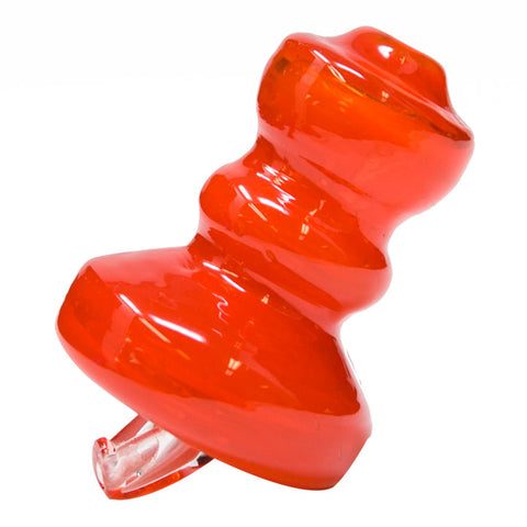 Red Glass Carb Cap