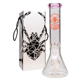 Pink Spider Glass Bong 12 Inches
