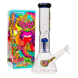 GanjaVibes Tree Percolator Blue Glass Bong 12 Inches