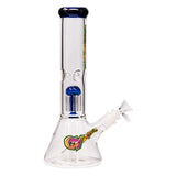 GanjaVibes Tree Percolator Blue Glass Bong 12 Inches