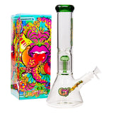 Ganjavibes Tree Percolator Green Glass Bong 12 Inches