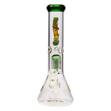 Ganjavibes Tree Percolator Green Glass Bong 12 Inches