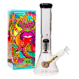 Ganjavibes Tree Percolator Grey Glass Bong 12 Inches
