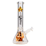 MAPLE GLASS PSYCHEDELIC SERIES SNAKE LADY 9 MM THICK HAND BLOWN  GLASS BONG 14 INCHES