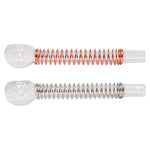 Spring Design 5 Inches Glass Pipe With Metal Bowl