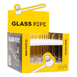 Clear Glass Pipe 5 Inches Display Of 24