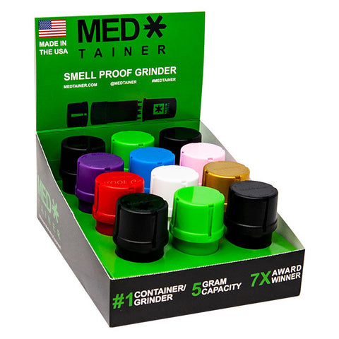 Medtainer Solid Colors Smell Proof Storage and Grinders