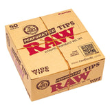 RAW PERFORATED WIDE TIPS 50 PER BOX