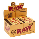 RAW NATURAL UNREFINED TIPS ORIGINAL 50 PER BOX