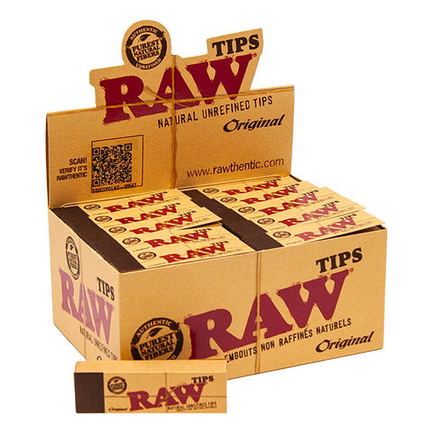RAW NATURAL UNREFINED TIPS ORIGINAL 50 PER BOX
