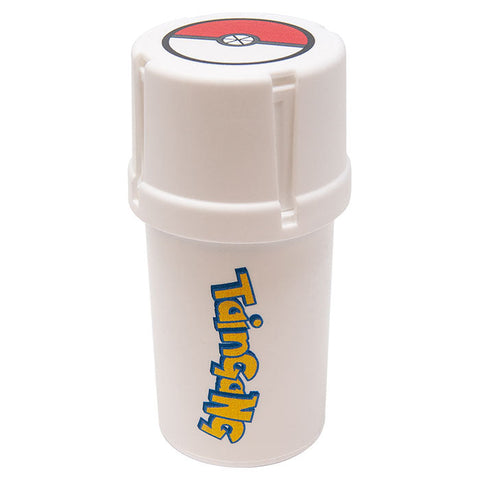 White & Red Medtainer Smokeymon Smell Proof Storage And Grinder