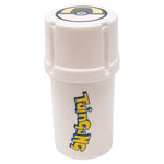 White & Yellow Medtainer Smokeymon Smell Proof Storage And Grinder