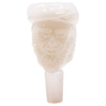 Turban Guy Milky White Glass Bowl 14 Mm