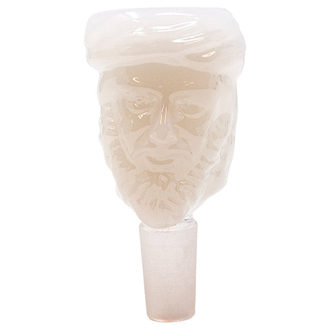 Turban Guy Milky White Glass Bowl 14 Mm