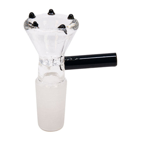 Black Honeycomb Glass Bowl With Dots 14 Mm