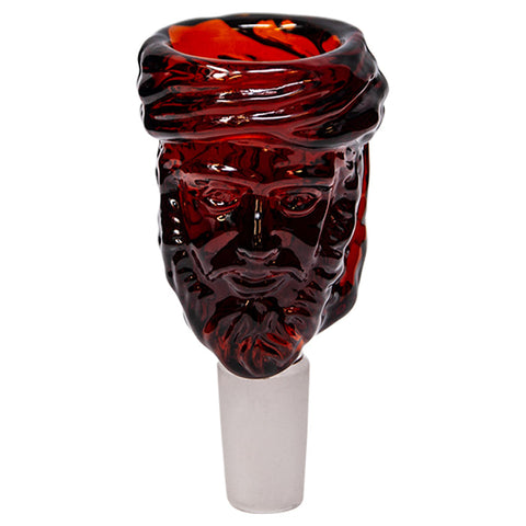 Turban Guy Amber Glass Bowl 14mm